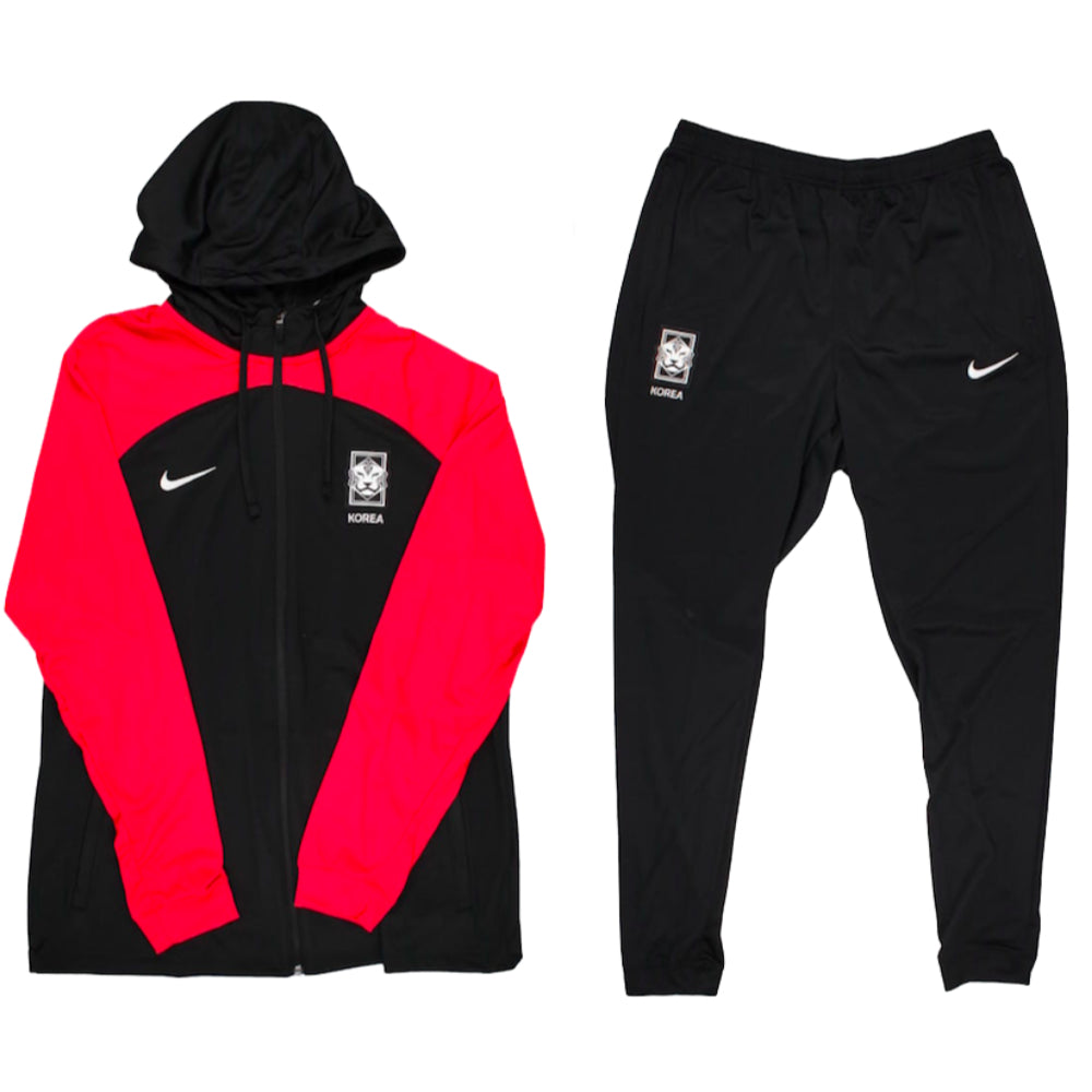 Survêtement Nike Dri-FIT noir et rouge de la Corée du Sud 2022/23 pour homme