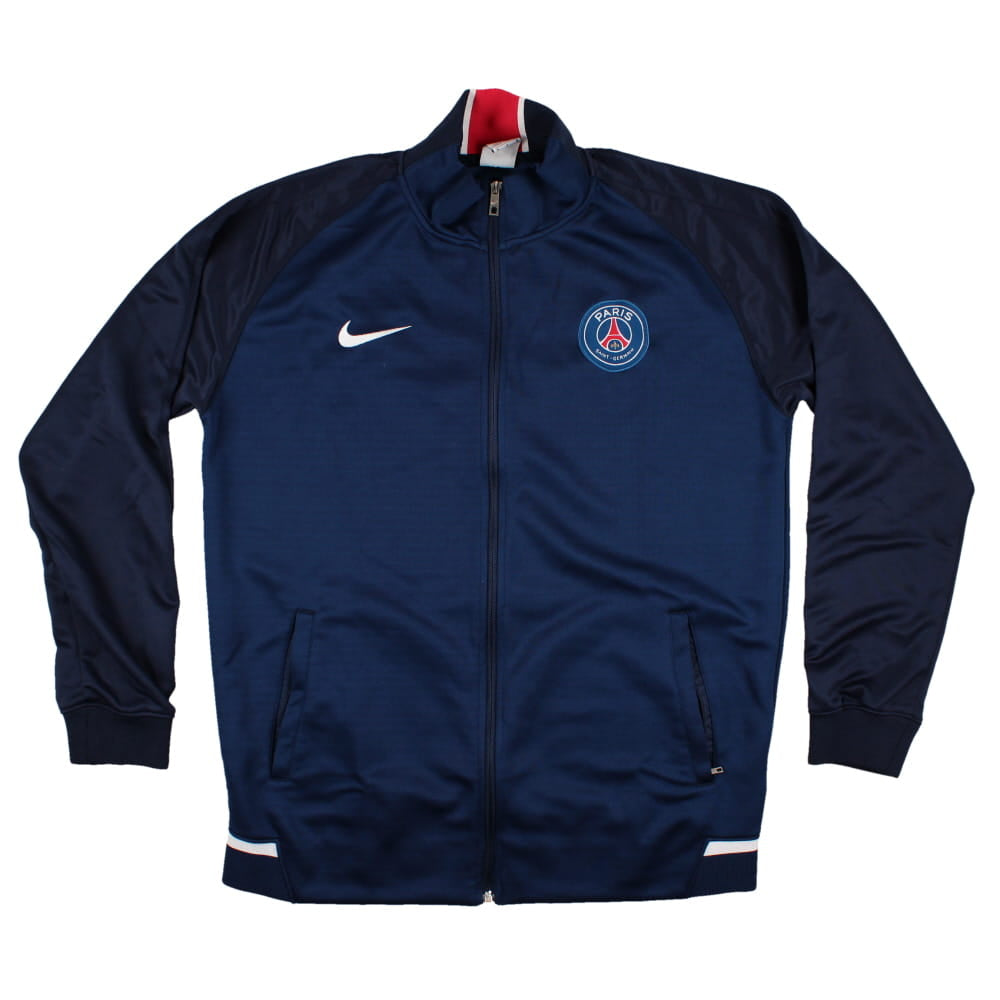 Veste de survêtement Nike bleu marine du PSG 2012/13 avec écussons cousus