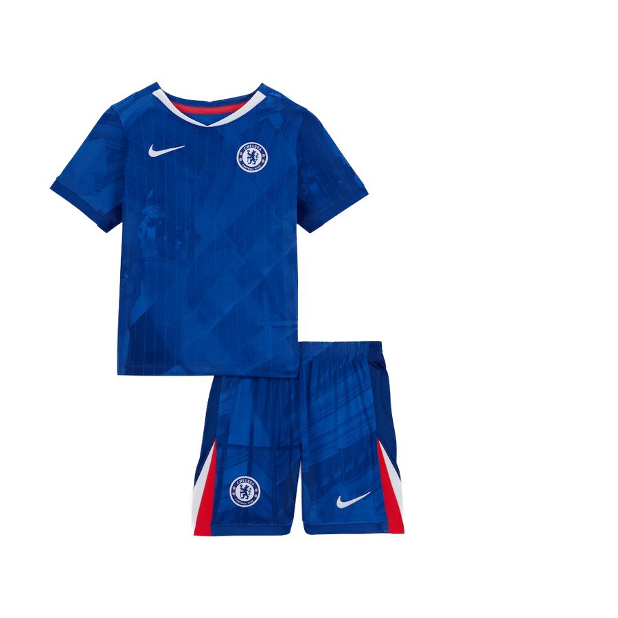 Tenue domicile Nike de Chelsea 2025/26 pour enfant avec maillot, short et écusson