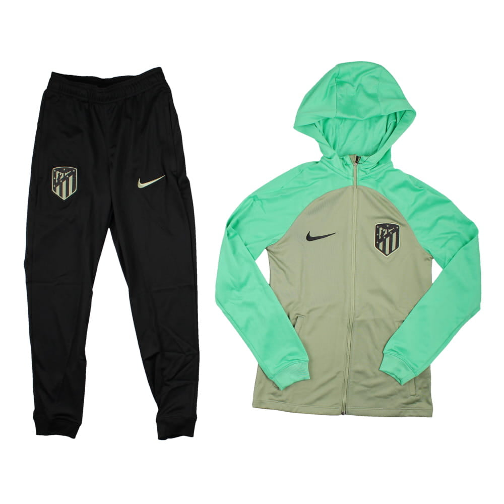 Survêtement enfant Nike Strike Atlético de Madrid 2023/24 vert pétrole avec capuche