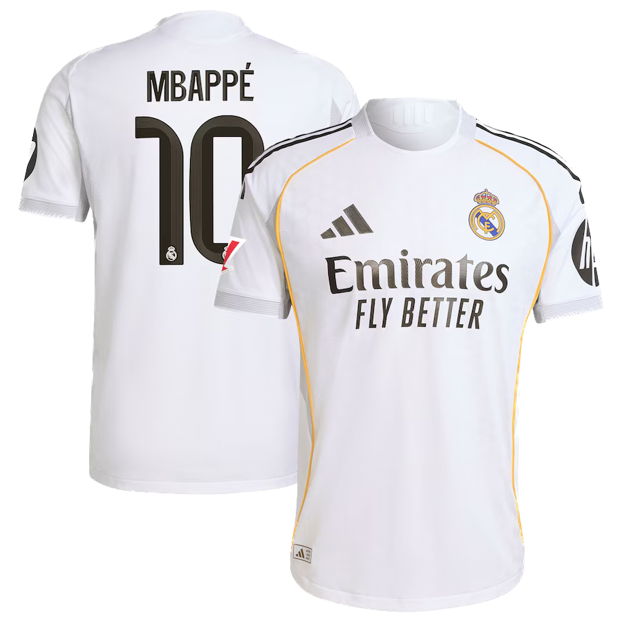 Maillot domicile blanc adidas du Real Madrid 2025/26 pour homme