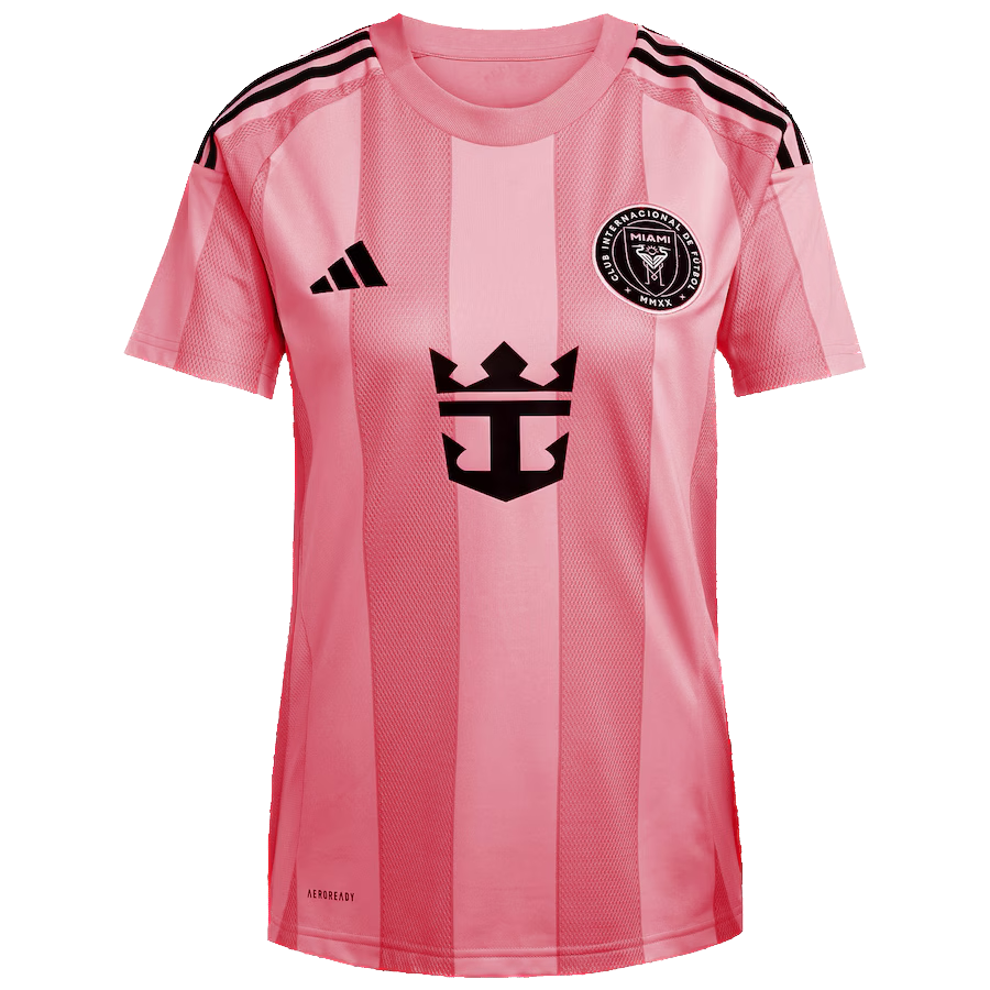 Maillot domicile adidas d’Inter Miami 2025/26 pour femme, version supporter