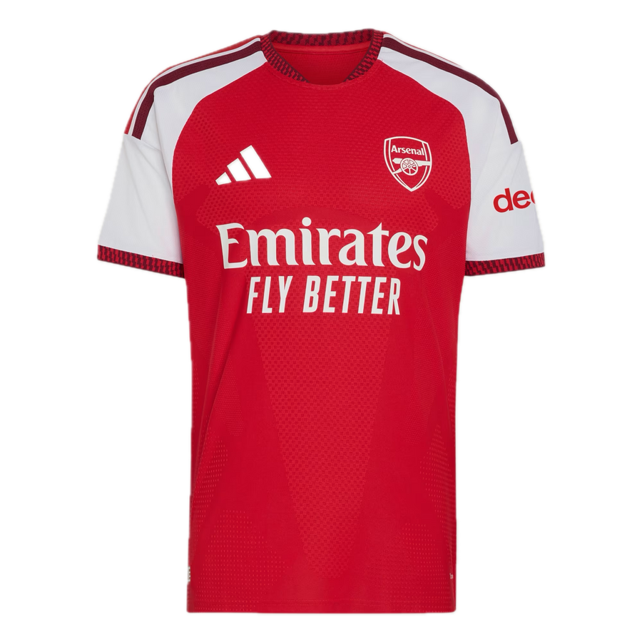 Maillot domicile adidas d’Arsenal 2026/27 en version joueur rouge et blanc