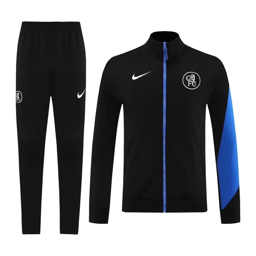 Veste de survêtement noire Nike de Chelsea 2025/26