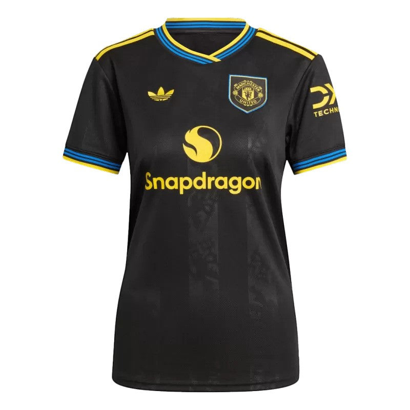 Troisième maillot noir adidas de Manchester United 2025/26 pour femme