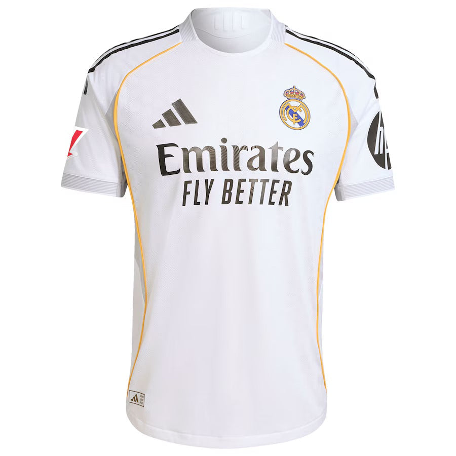 Maillot joueur domicile adidas du Real Madrid 2025/26 à coupe ajustée