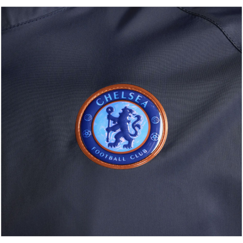 Survêtement Nike Chelsea 2024/25 bleu marine, tissé, avec capuche, veste et pantalon