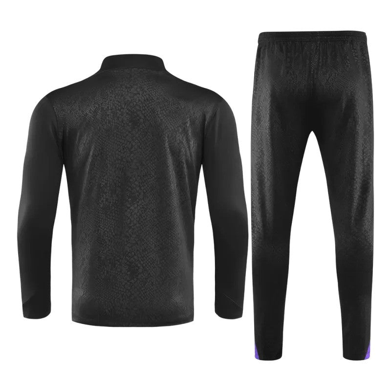 Survêtement noir Nike du FC Barcelona 2025/26 avec veste quart de zip et pantalon