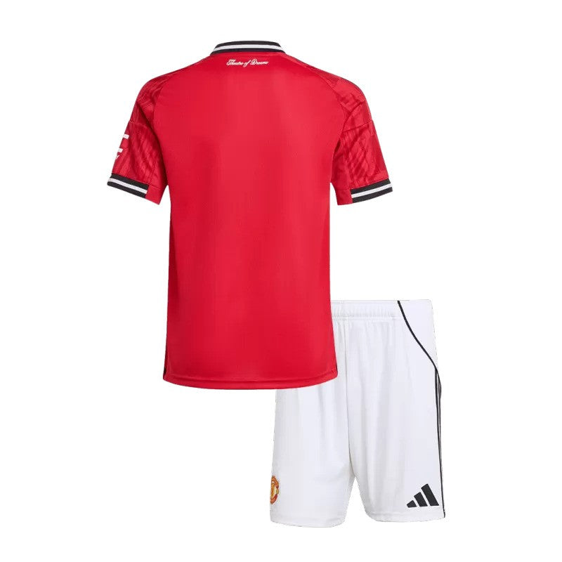 Tenue domicile rouge adidas de Manchester United 2025/26 pour enfant