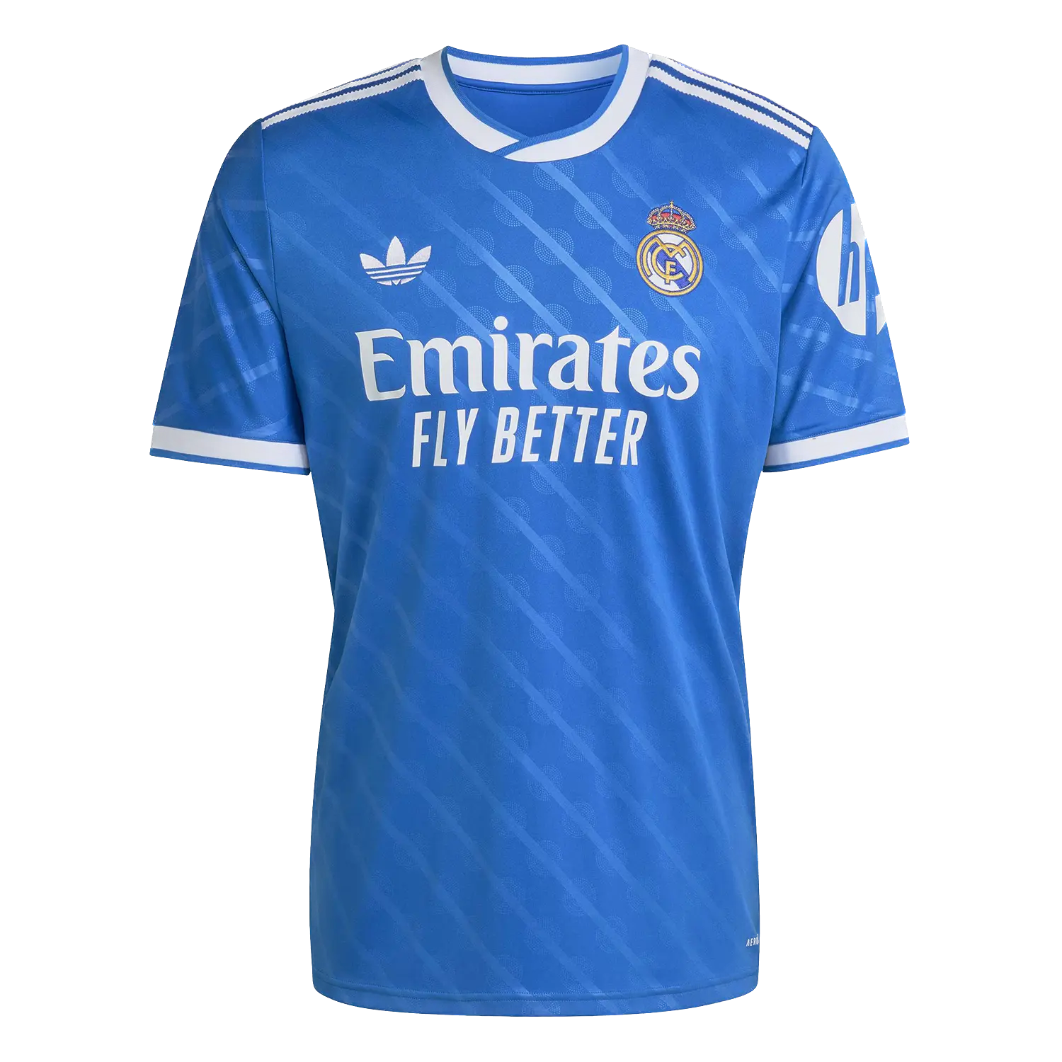 Troisième maillot bleu adidas du Real Madrid 2025/26, version supporter