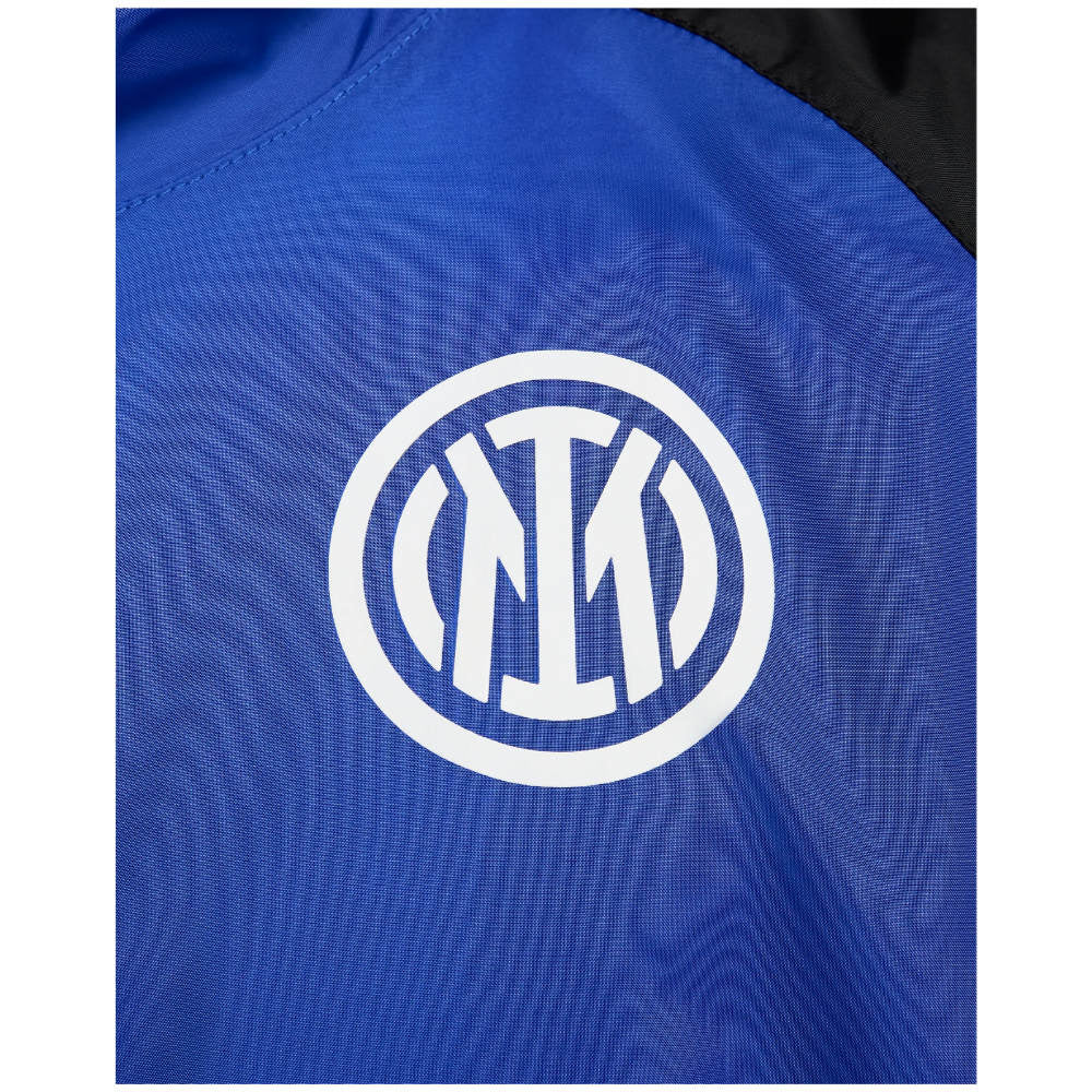 Survêtement Nike Inter Milan 2024/25 bleu, tissé et doté d’une veste à capuche