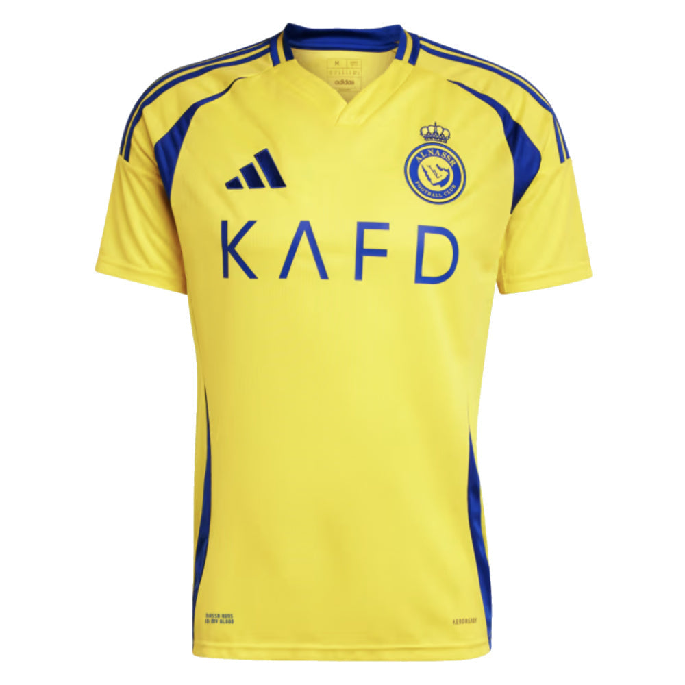 Maillot adidas Al-Nassr domicile 2024/25 avec nom et numéro de Cristiano Ronaldo