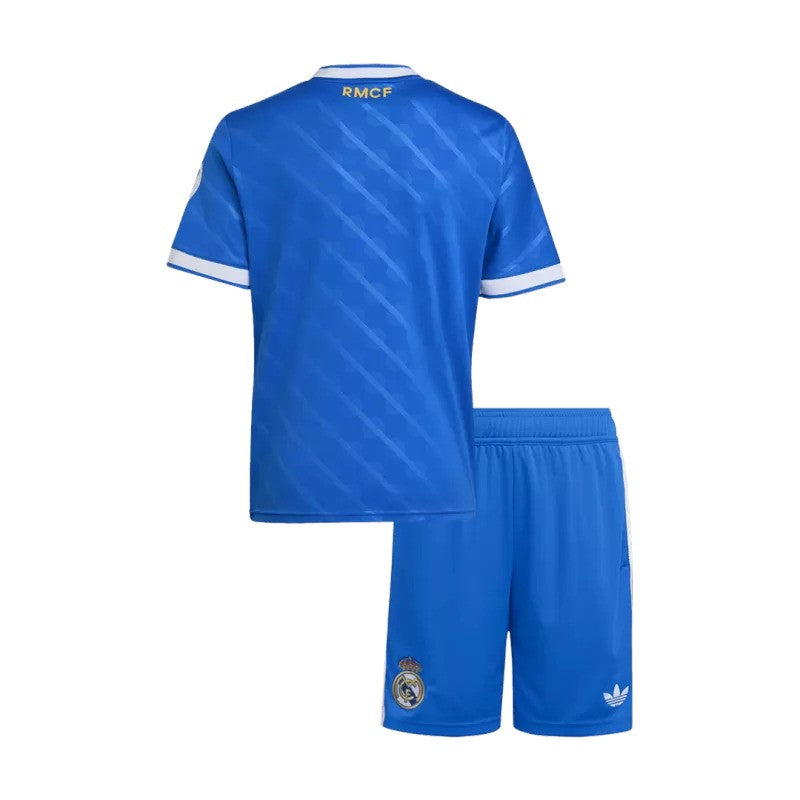 Troisième kit adidas Real Madrid 2025/26 avec maillot et short pour enfant