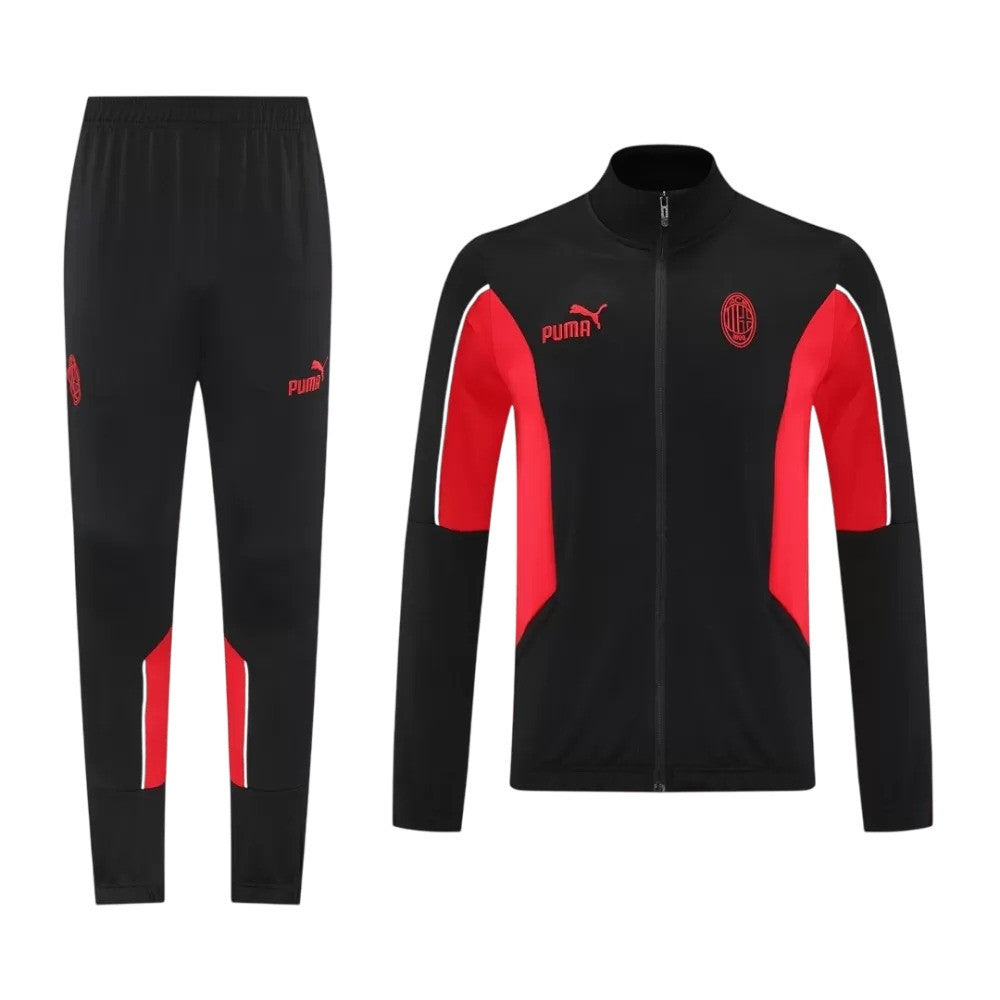 Veste de survêtement noire PUMA de l’AC Milan 2025/26