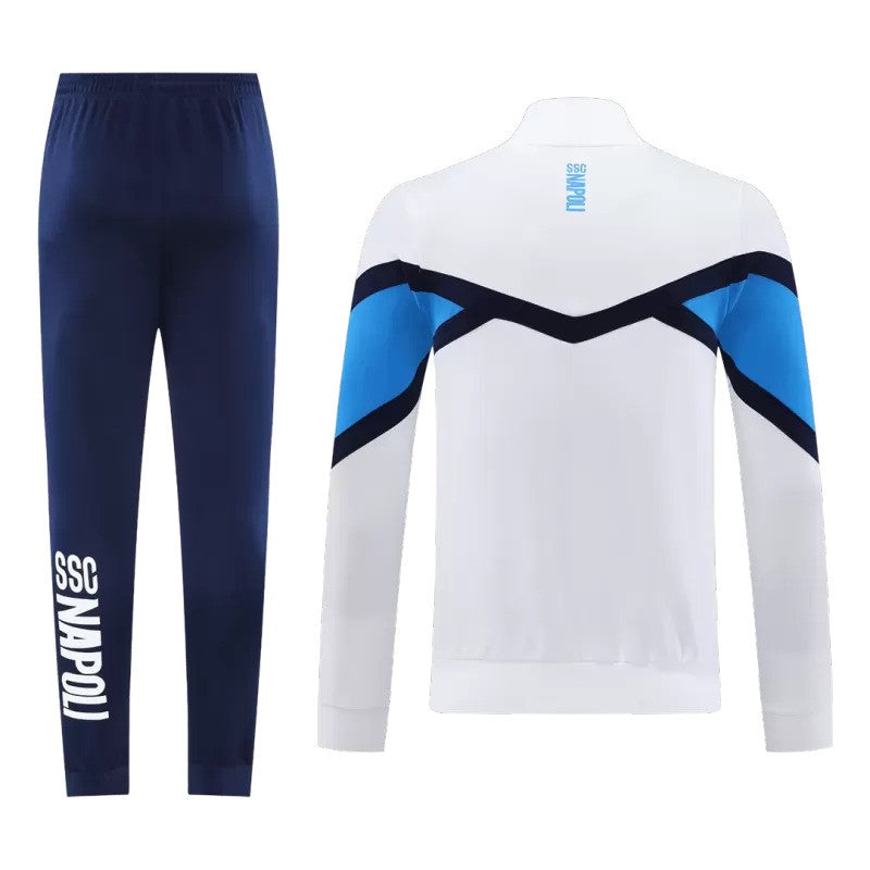 Survêtement blanc EA7 du SSC Napoli 2025/26 avec veste et pantalon