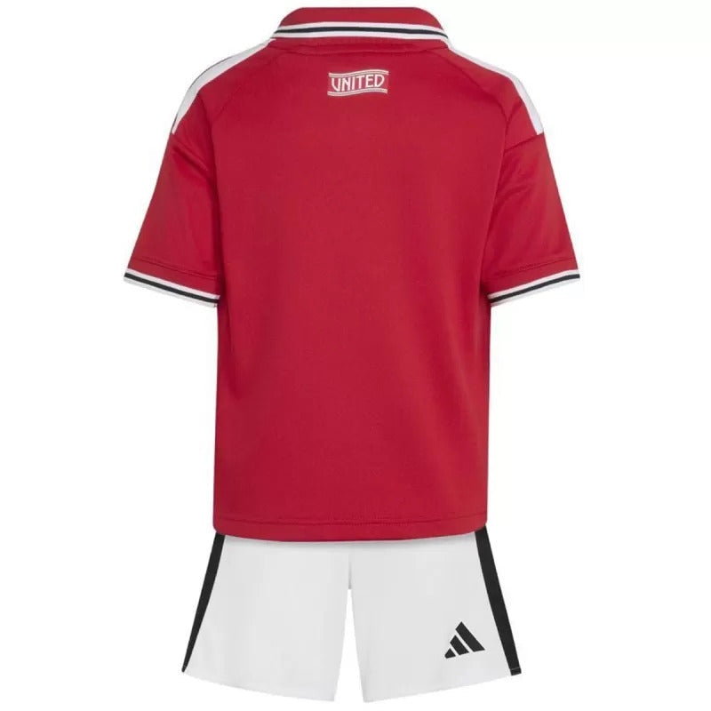 Tenue domicile adidas de Manchester United 2026/27 pour enfant avec maillot et short