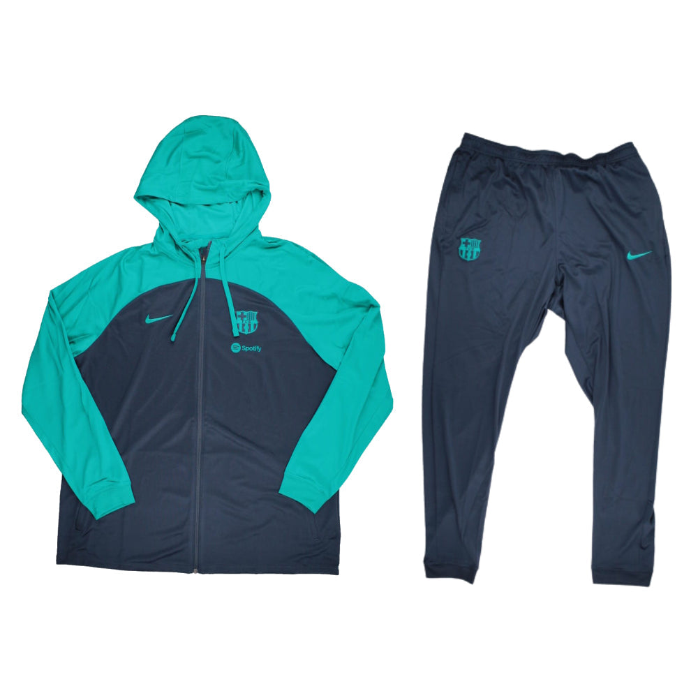 Survêtement Nike Strike FC Barcelona 2023/24 bleu tonnerre avec veste à capuche