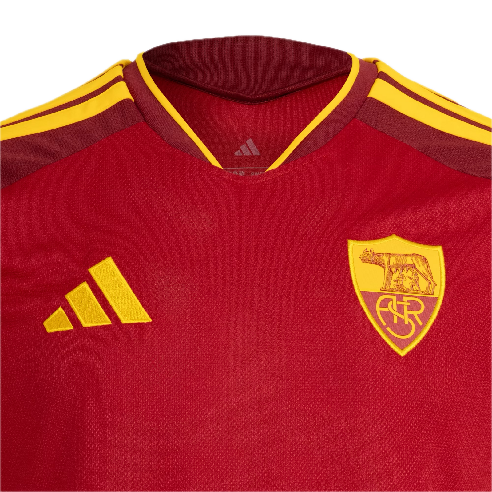 Maillot domicile supporter adidas de l’AS Roma 2026/27 rouge et jaune