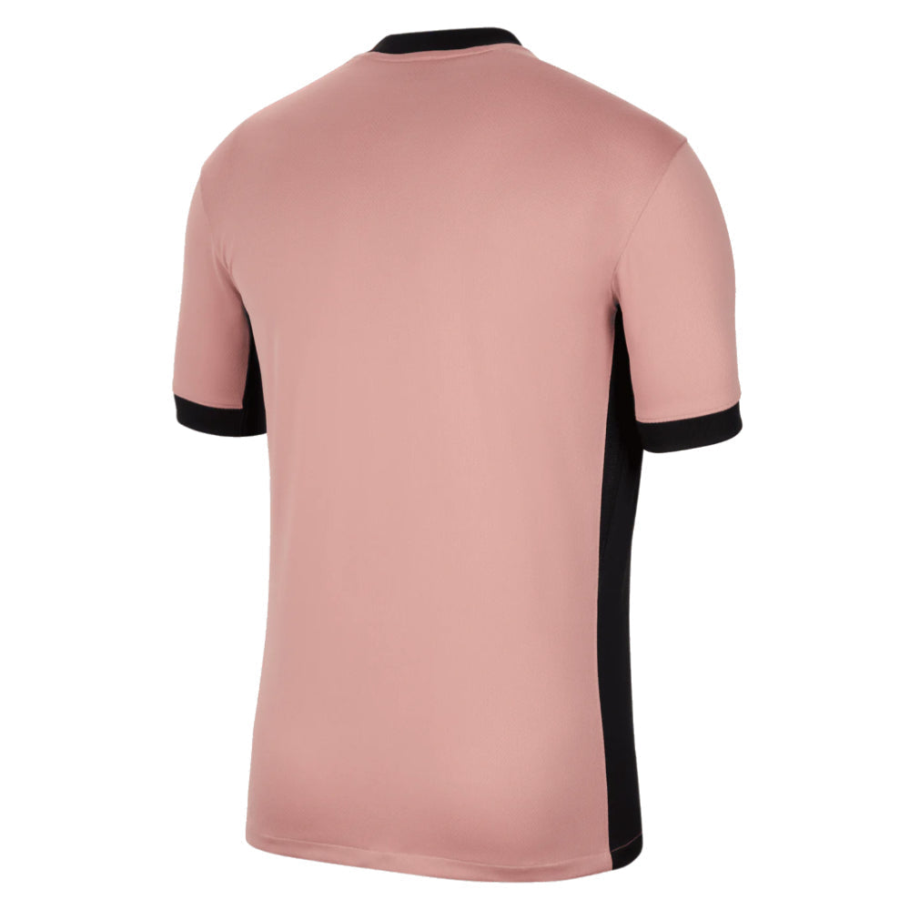 Maillot third Jordan du PSG 2024/25 rose rouille et noir