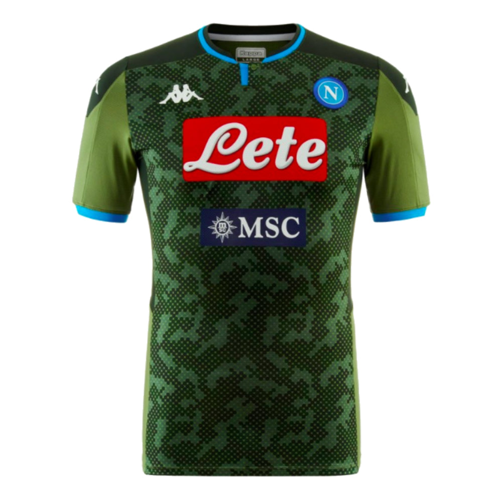Maillot extérieur vert Kappa Kombat du Napoli 2019/20 à motif camouflage