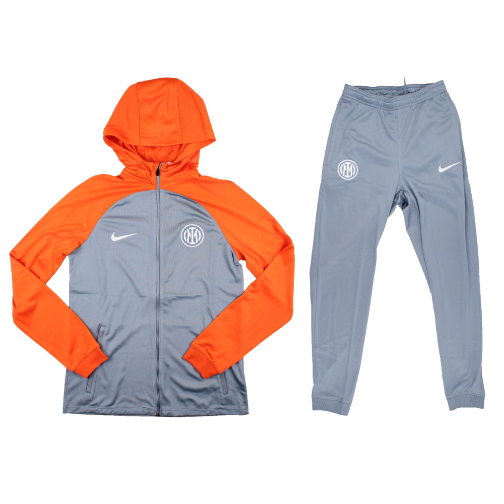 Survêtement Nike Strike Inter Milan 2023/24 gris cendre avec veste à capuche